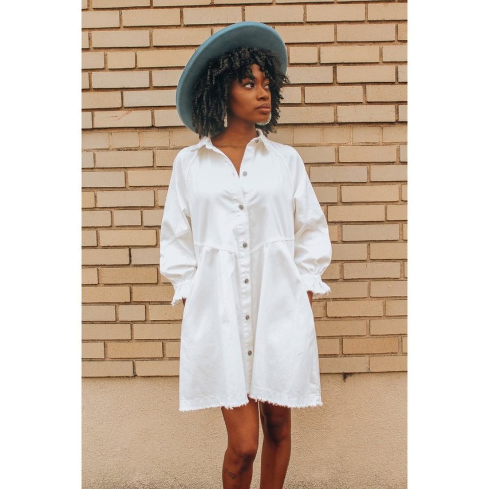Free People Hannah Denim Mini Dress
